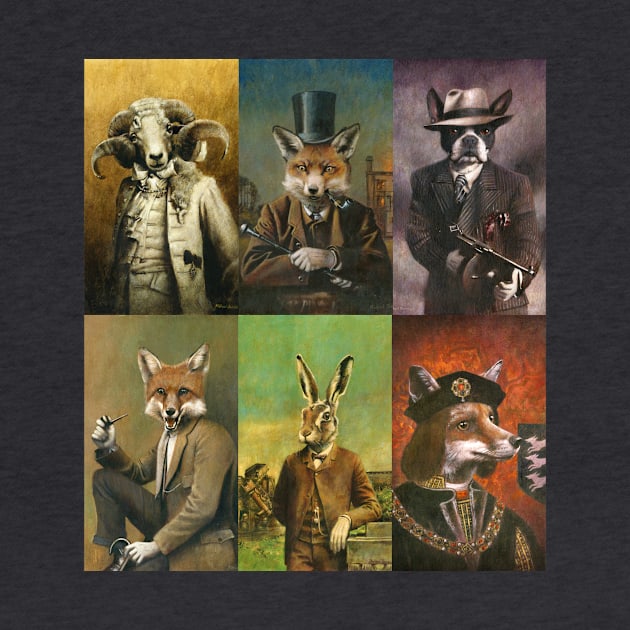 Historical Clothed Animals Montage by mictomart